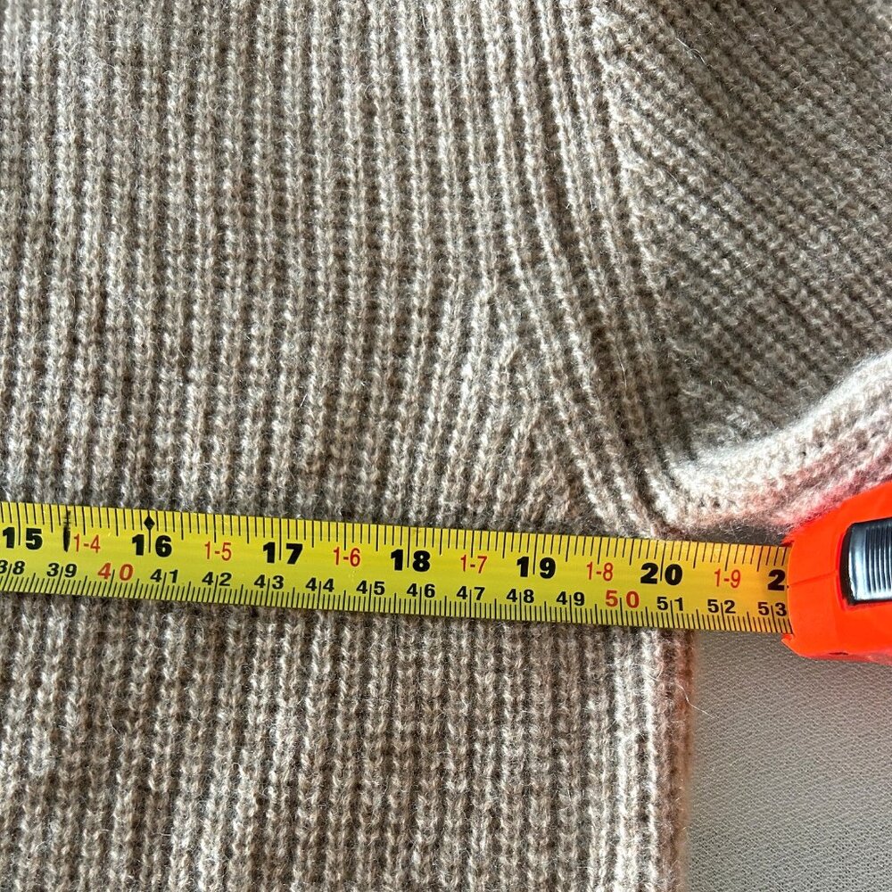 Quince - Mongolian Cashmere Fisherman Boxy Cropped Cardigan Sweater Sz S - Picture 8 of 10